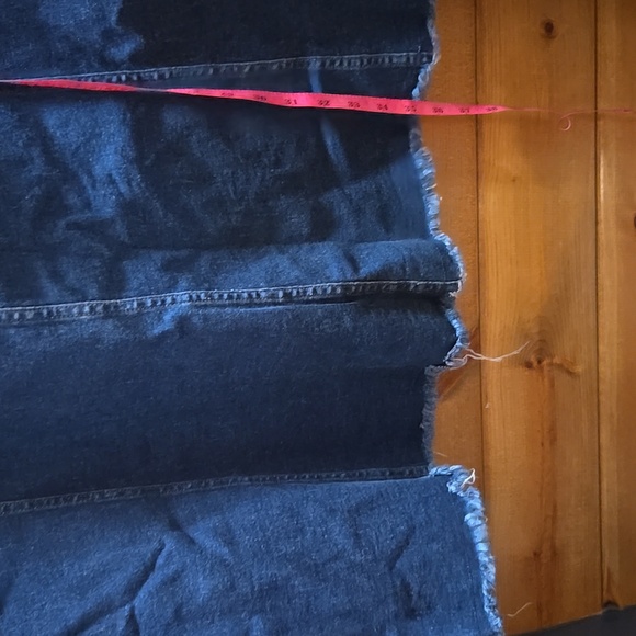 Denim&Co Dark Blue Elastic-Waist Maxi Skirt Size Large 0231 - Picture 6 of 6